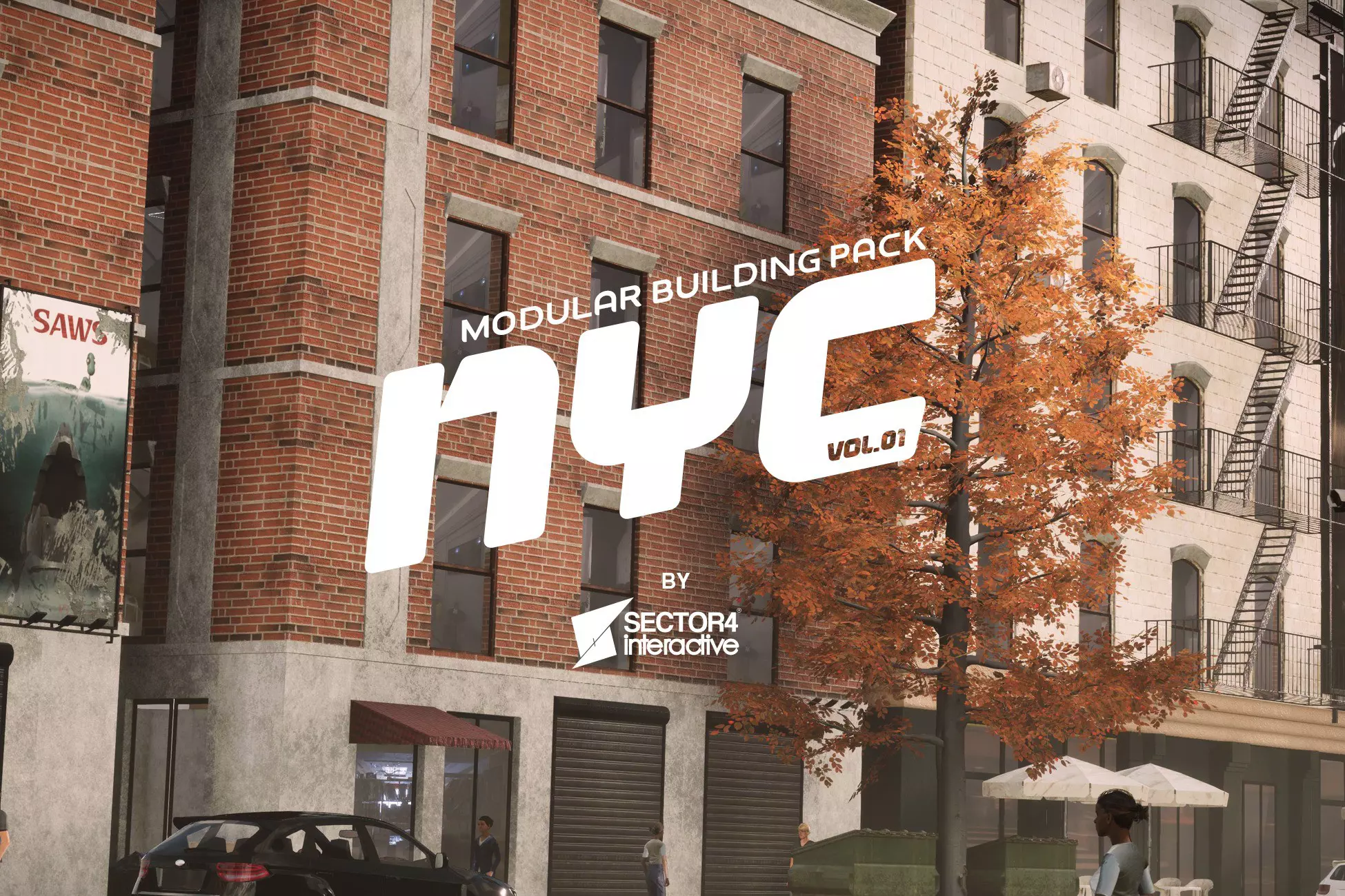 NYC Modular Buildings Pack- Volume1 - Premium 3D Asset Pack Tools